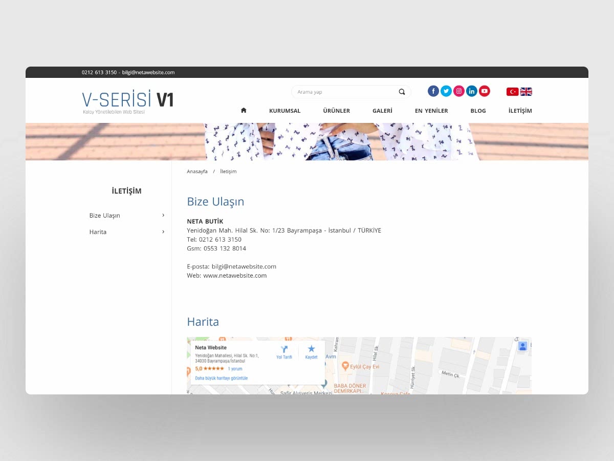 Butik Web Sitesi V1