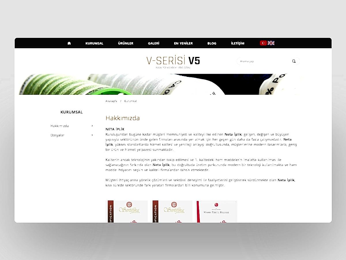 İplik İnternet Sitesi V5