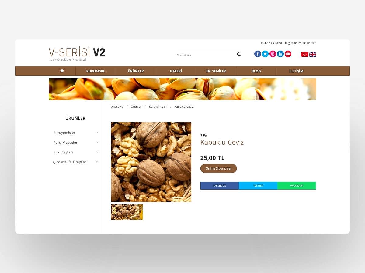 Kuruyemiş Sitesi Kurma V2