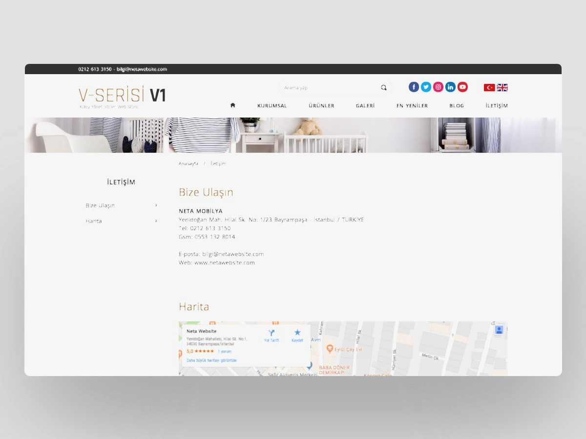 Mobilya Web Sitesi V1