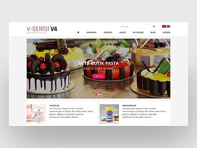 Butik Pasta Web Tasarım V4