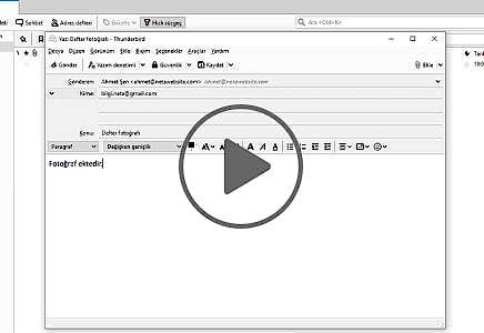 E-posta Gönderme (Ekli Dosya)