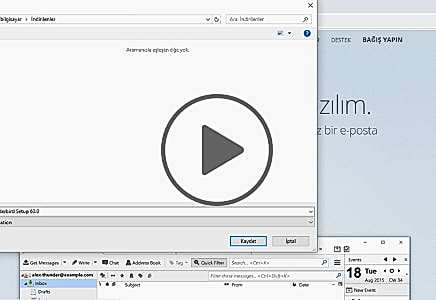 Thunderbird Kurulumu